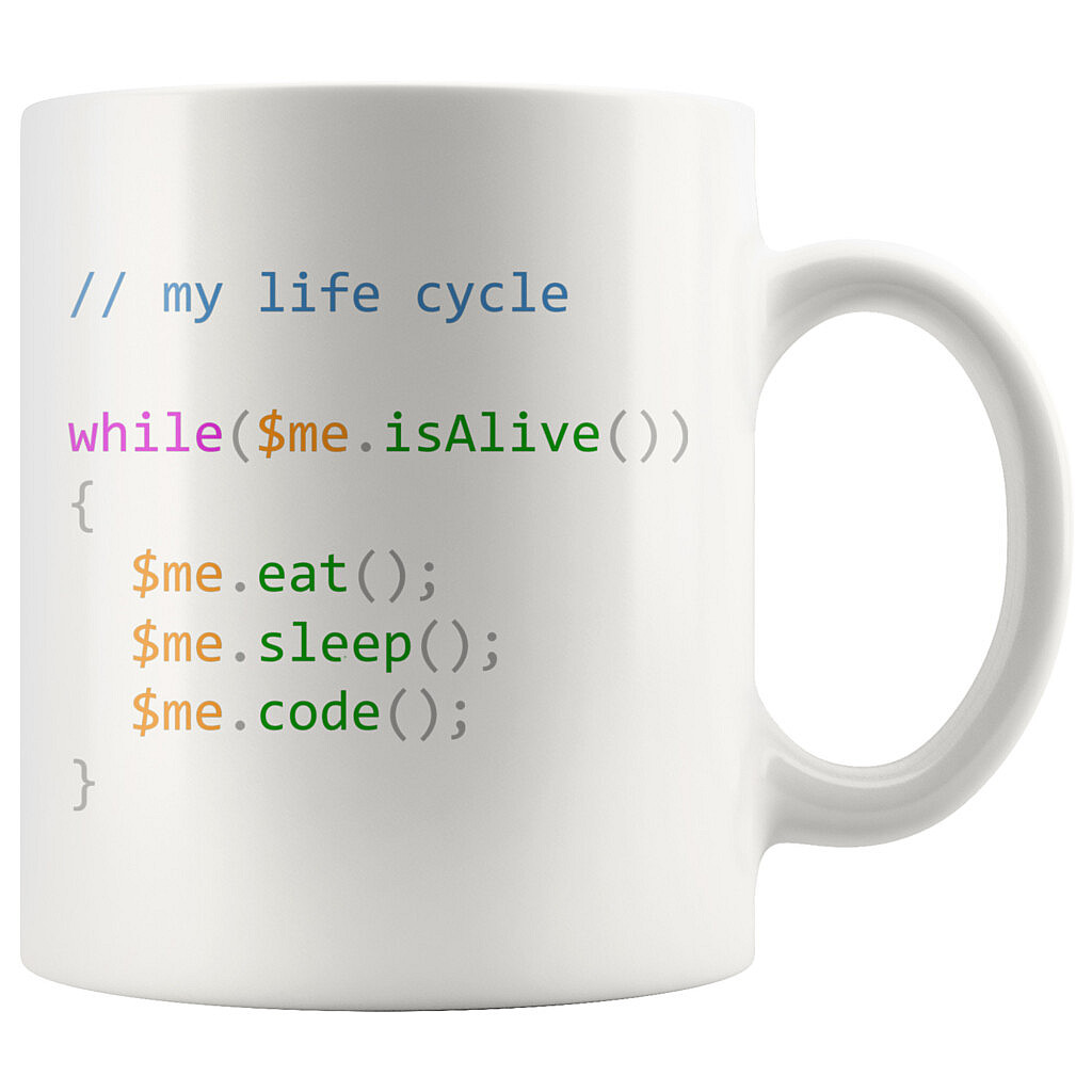 Eat Sleep Code Repeat Mug for Computer Programmes
