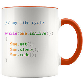 Eat Sleep Code Repeat Mug for Computer Programmes