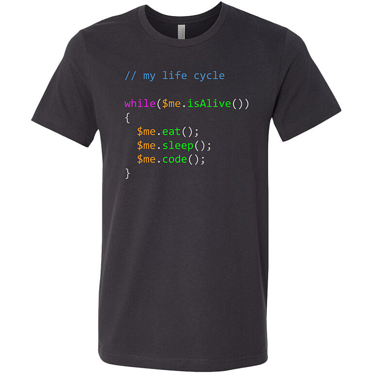 Eat Sleep Code Repeat T-Shirt - Funny Programmer Gift - Smart Foxes