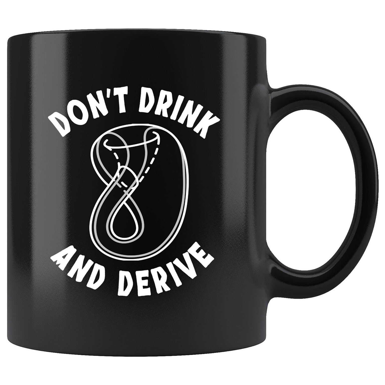 Klein Bottle Mug Don�t Drink and Derive Math Joke Smart Foxes