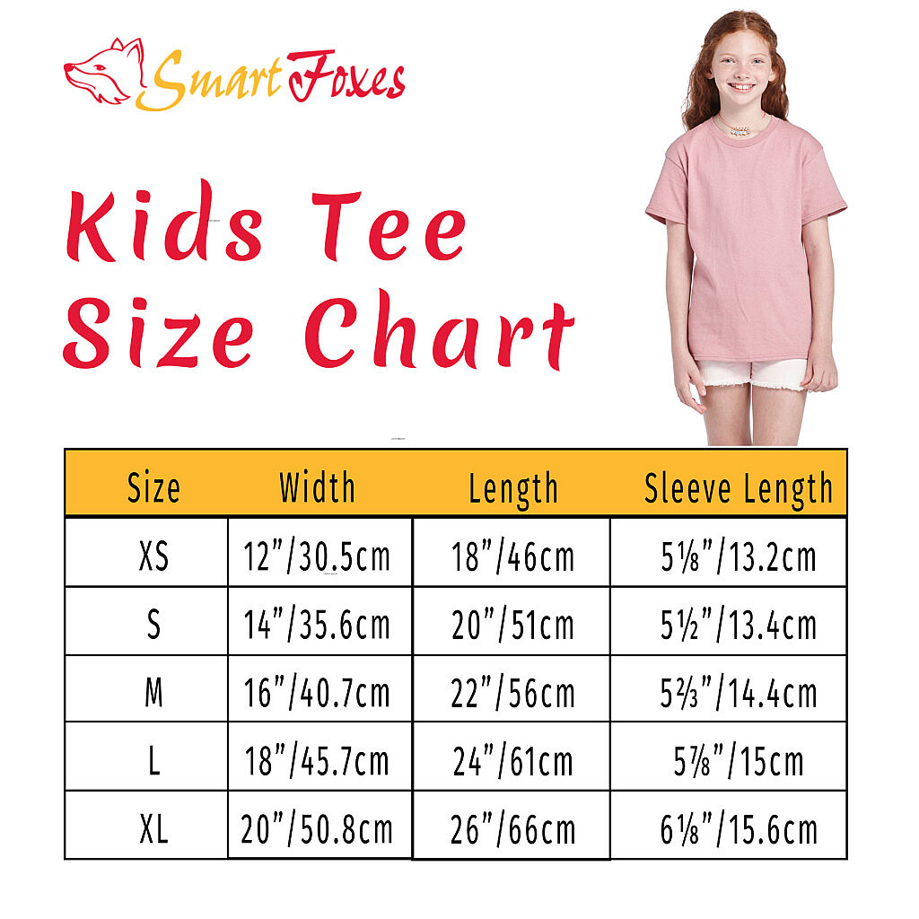 Youth Size Chart T-shirt